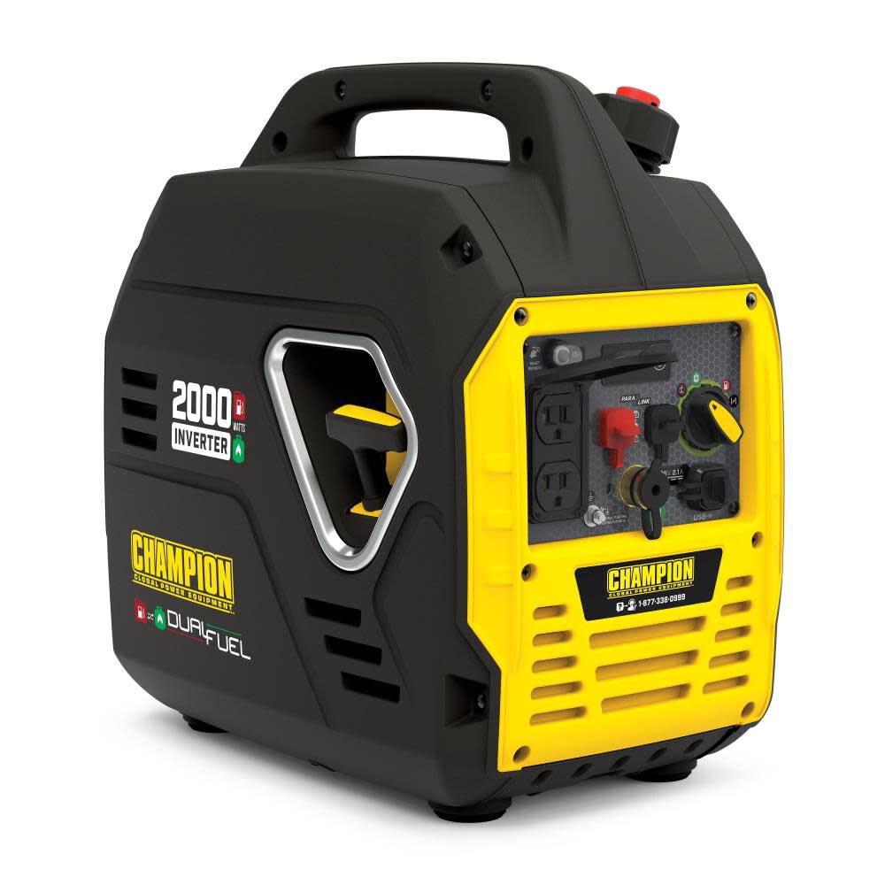Champion 2000-Watt Ultralight Portable Dual Fuel Inverter Generator