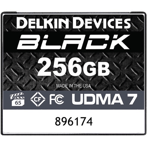 Delkin Devices 256Gb Black Compactflash Memory Card