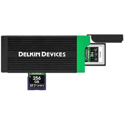 Delkin Devices 325Gb Black Cfexpress Type B Memory Card & Delkin Devices Usb 3.2 Cfexpress And Sd Memory Card Reader