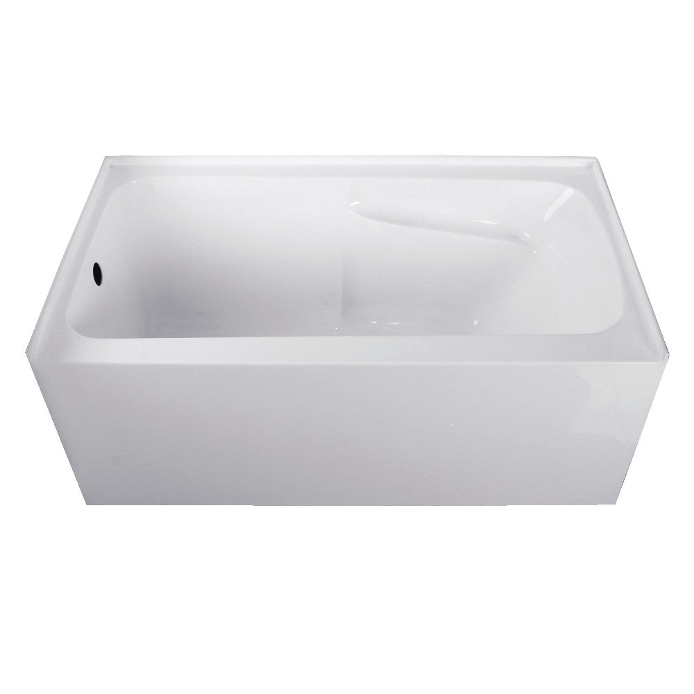 Aqua Eden Vtap543023R 54 X 30 X 22 Acrylic Alcove Bathtub W/Arm Rest