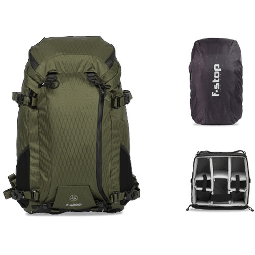 F-Stop Ajna Duradiamond 37L Travel & Adventure Photo Backpack Bundle (Cypress Green)