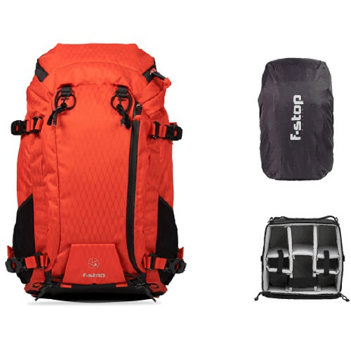 F-Stop Ajna Duradiamond 37L Travel & Adventure Photo Backpack Bundle (Magma Red)