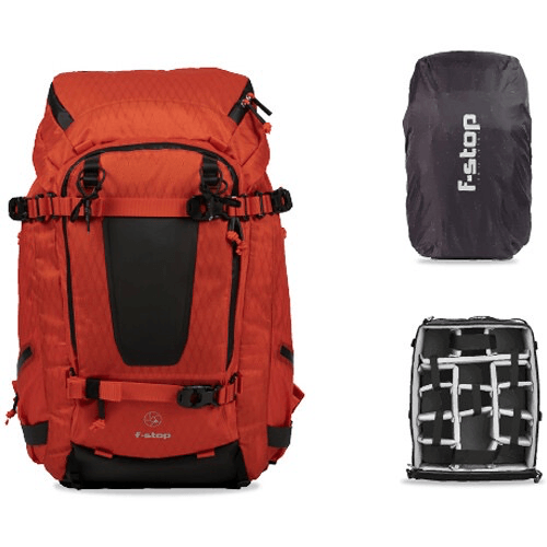 F-Stop Tilopa 50L Duradiamond Travel & Adventure Camera Backpack Bundle (Magma Red)