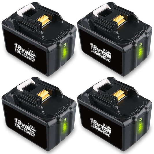 For Makita 18V Battery 9Ah Replacement | Bl1890B Batteries 4 Pack