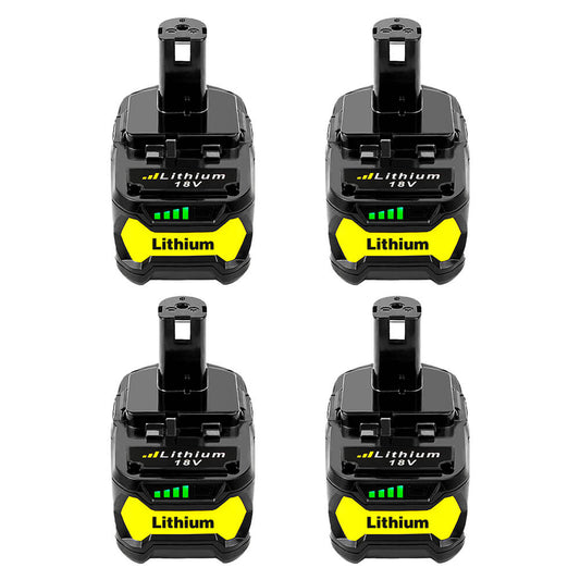For Ryobi 18V Battery 18V 5.5Ah Replacement Battery | P108 4 Pack Batteries