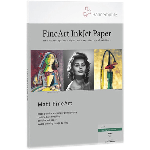 Hahnemuhle Photo Rag Ultra Smooth 17 X 22" Paper (25 Sheets)