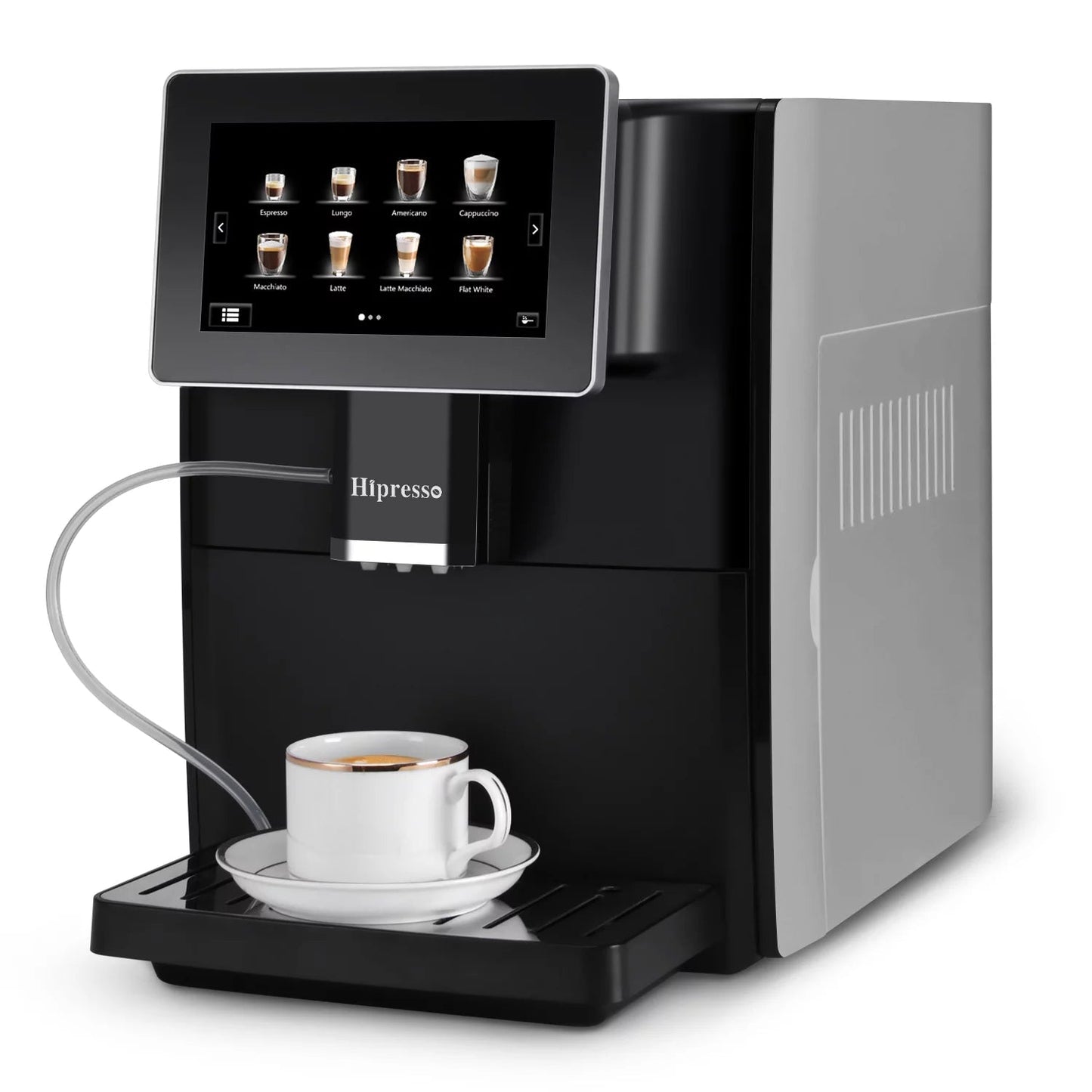 Hipresso Programmable Super automatic Espresso Coffee Machine with Large 7 inches
