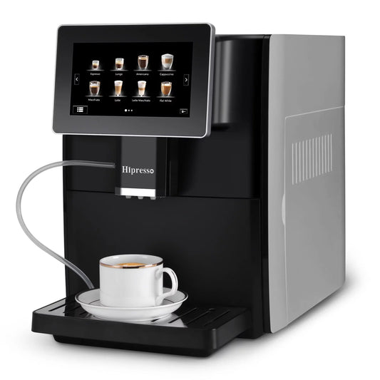 Hipresso Programmable Super automatic Espresso Coffee Machine with Large 7 inches