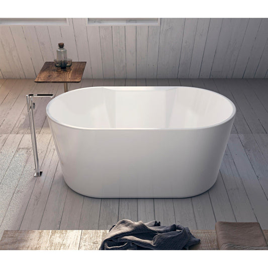 Aqua Eden Vtde563224 56-Inch Acrylic Freestanding Tub With Drain