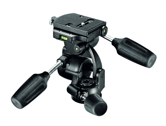 Manfrotto 3-Way Pan/Tilt Tripod Head With Rc4 Quick Release Plate
