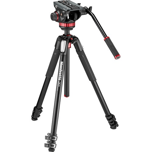 Manfrotto 502Ah Video Head & Mt055Xpro3 Aluminum Tripod Kit