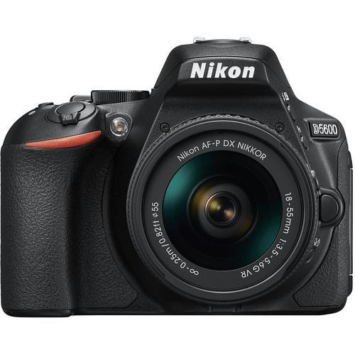 Nikon D5600 Dx-Format Digital Slr Body (Black) W/ Af-P Dx Nikkor 18-55Mm F/3.5-5.6G Vr