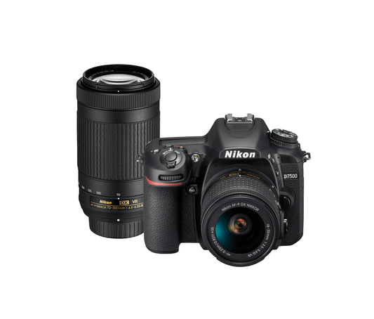 Nikon D7500 2 Lens Outfit With Af-P Dx Nikkor 18-55Mm F/3.5-5.6G Vr And Af-P Dx Nikkor 70- 300Mm F/4.5-6.3G Ed Vr