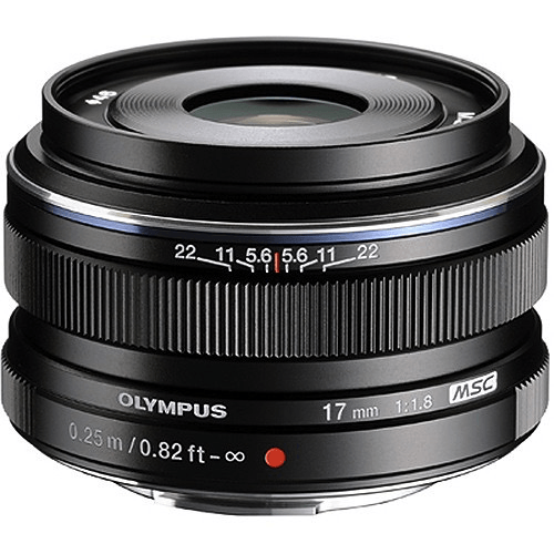 Olympus M.Zuiko Digital 17Mm F/1.8 Lens (Black)