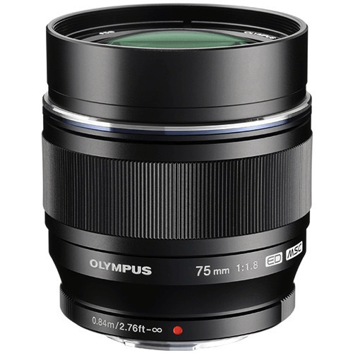 Olympus M.Zuiko Digital Ed 75Mm F/1.8 Lens (Black)