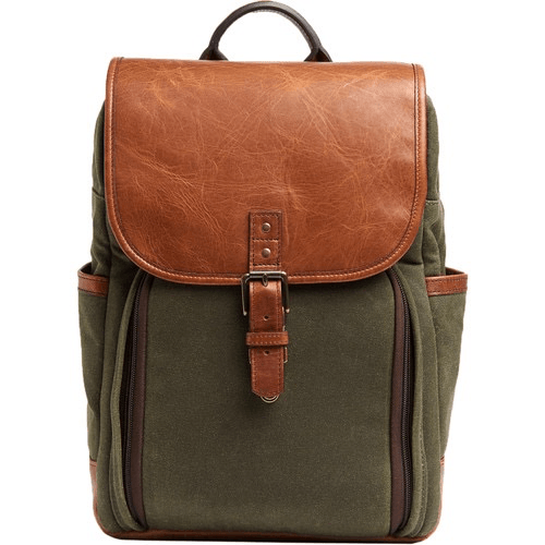 Ona Monterey Backpack (Olive And Antique Cognac)