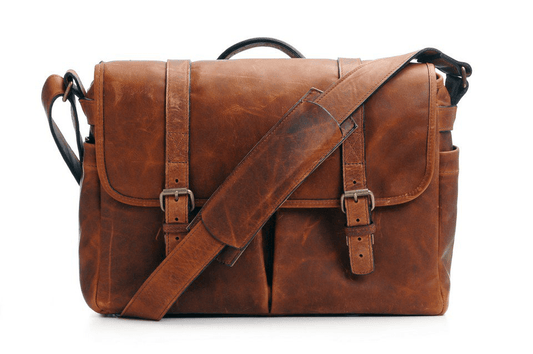 Ona The Leather Brixton Messenger Bag (Antique Cognac)
