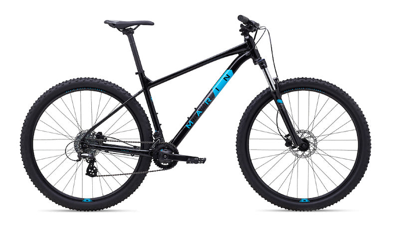 2022 Marin Bobcat Trail 3 Gloss Black - Charcoal - Cyan