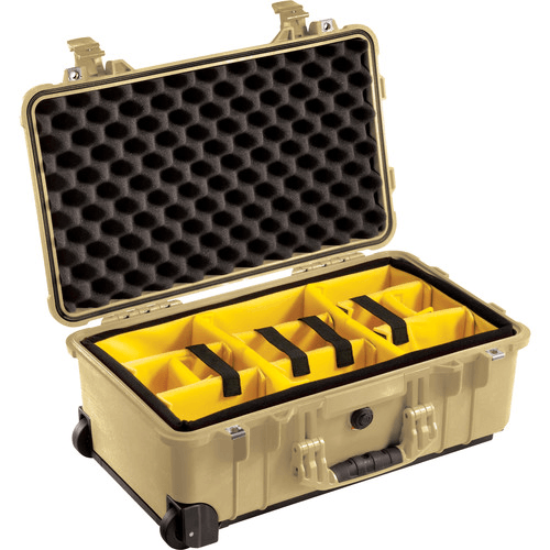 Pelican Pc 1514Dt With Padded Dividers (Desert Tan)