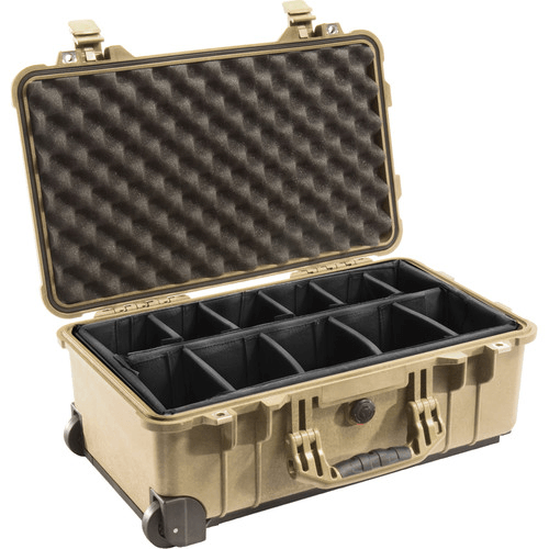 Pelican Pc 1514Dt With Padded Dividers (Desert Tan)