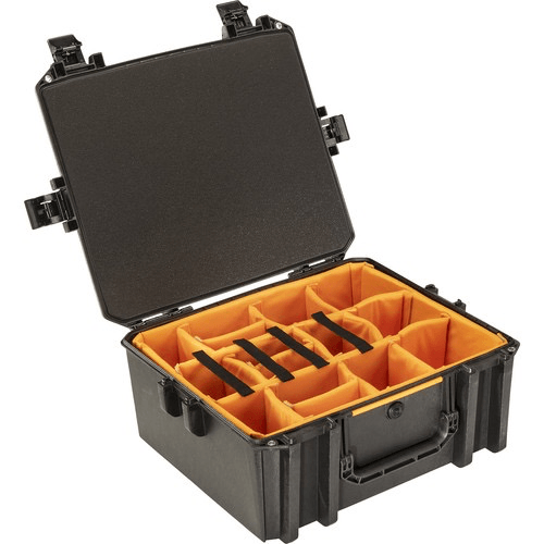 Pelican Vault V600 Large Equipment Case With Lid Foam And Dividers (Black)
