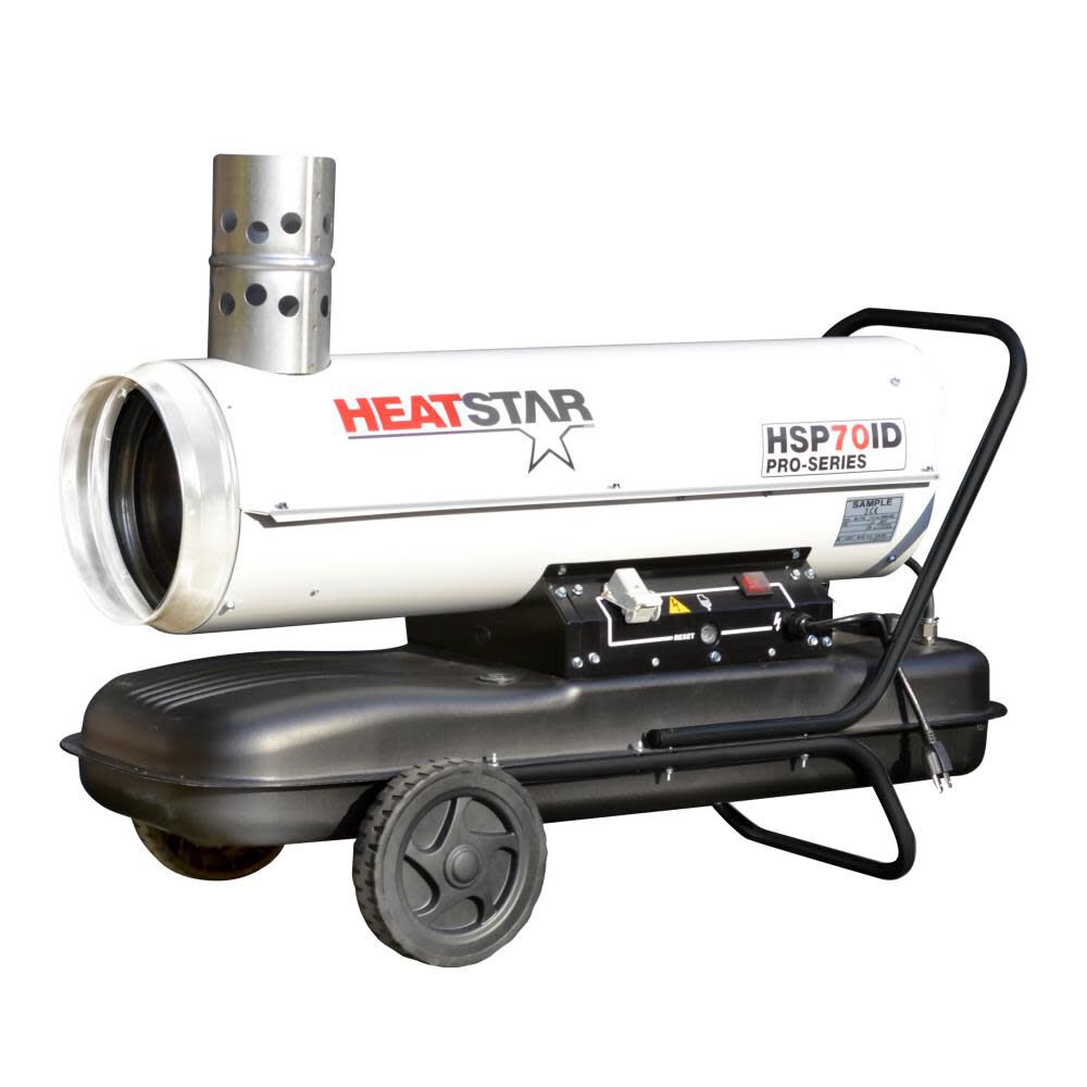 PRO-SERIES 70,000 BTU Indirect Fired Diesel/Kerosene/Jet Fuel Construction Heater
