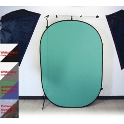 Promaster 6X7 Pop-Up Background - Green/Blue