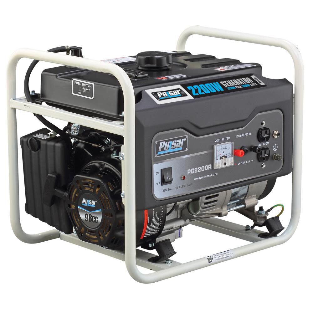 Pulsar Generator 120V 2200W 98cc 4 Stroke Gasoline Portable