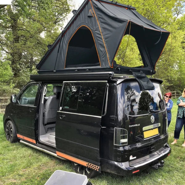 Trustmade Triangle Rooftop Tent Hard Shell Tents Scout Plus Camping W/ Roof Rack