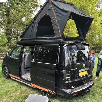 Trustmade Triangle Rooftop Tent Hard Shell Tents Scout Plus Camping W/ Roof Rack