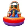 Premium Inflatable Water Slide For Kids 15 Ft Rainbow Cloud Bouncer with Blower
