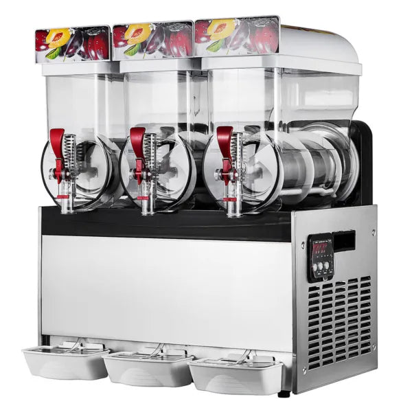 45L Commercial 3Tank Frozen Drink Slush Slushy Making Machine Smoothie Ice Maker