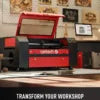 OMTech 60W 20x28in Workbed CO2 Laser Engraver Cutter with CW3000 Water Chiller