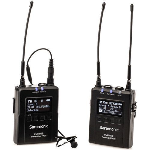 Saramonic Uwmic9S Kit1 Camera-Mount Wireless Omni Lavalier Microphone System (514 To 596 Mhz)