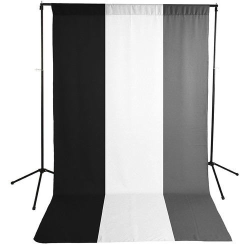 Savage Economy Background Kit 5X9 (White, Black, And Gray Backdrops)