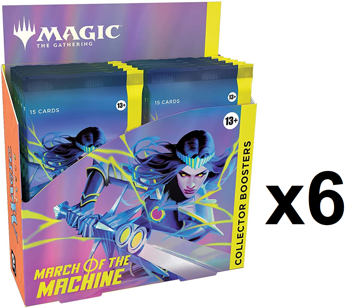 SEALED CASE! 6x Collector Booster Box March of the Machine MOM MTG