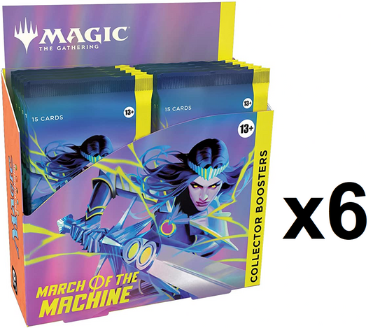 SEALED CASE! 6x Collector Booster Box March of the Machine MOM MTG
