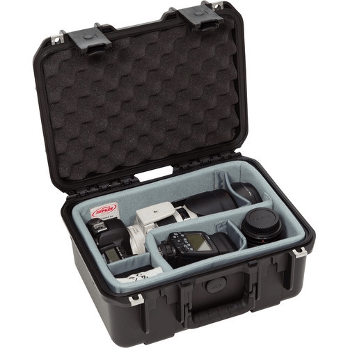 Skb Iseries 1309-6 Case W/Think Tank Designed Photo Dividers & Lid Foam (Black)