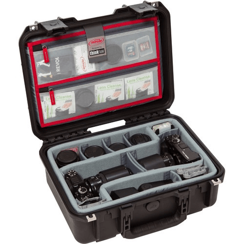 Skb Iseries 1510-6 Case W/Think Tank Designed Photo Dividers & Lid Organizer (Black)