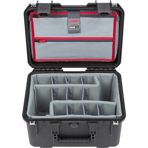 Skb Iseries 1510-9 Waterproof Utility Case With Foam Dividers And Lid Organizer (Black)