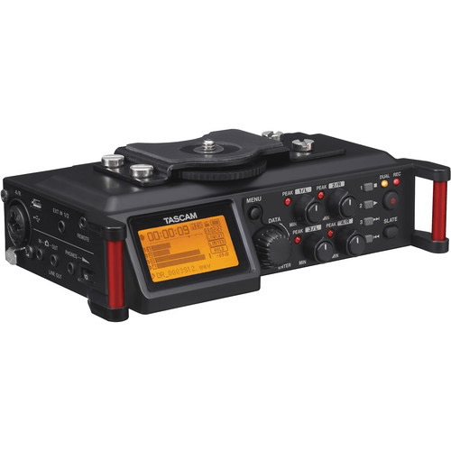 Tascam Dr-70D 6-Input / 4-Track Multi-Track Field Recorder With Onboard Omni Microphones