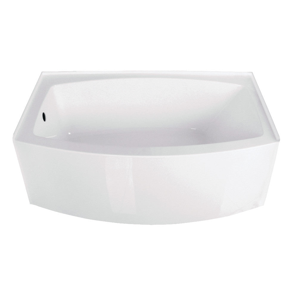 Aqua Eden Vtdr603022L Inflection Alcove Bathtub  (L)60" X (W)35" X (H)21-5/8"