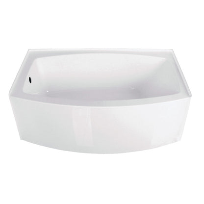 Aqua Eden Vtdr603022L Inflection Alcove Bathtub  (L)60" X (W)35" X (H)21-5/8"