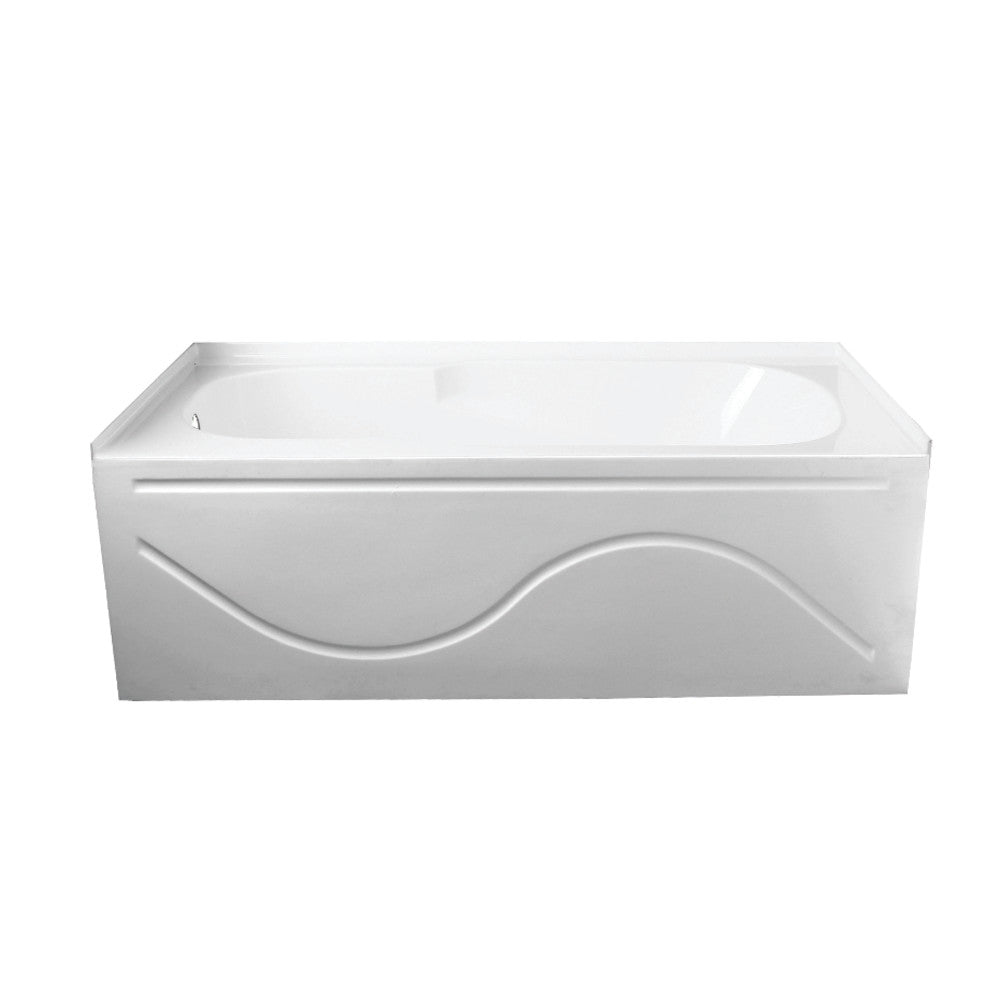 Aqua Eden Vtap603216L Alcove Bathtub 59-13/16 In. L X 32 In. W X 20-1/4 In. H