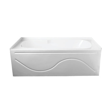 Aqua Eden Vtap603216L Alcove Bathtub 59-13/16 In. L X 32 In. W X 20-1/4 In. H