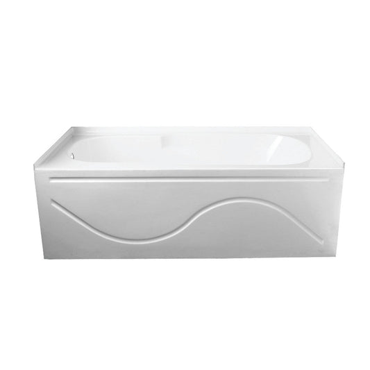 Aqua Eden Vtap603216L Alcove Bathtub 59-13/16 In. L X 32 In. W X 20-1/4 In. H