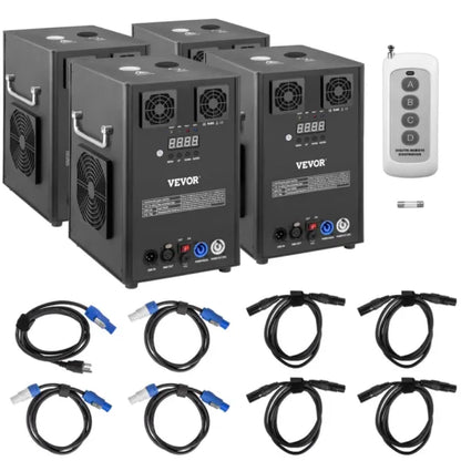 VEVOR 4pcs Large Cold Spark Machine 700W DMX Stage Firework Machine 6.6-9.8ft DJ