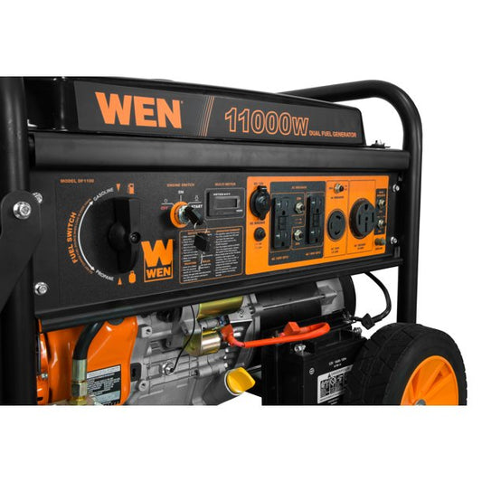 WEN Products 11000 Watt Dual Fuel Pull Cord Start Power Generator