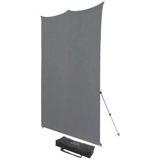 X-Drop Pro Wrinkle-Resistant Backdrop Kit - Neutral Gray (8' X 8')