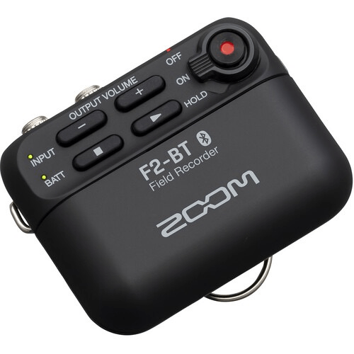 Zoom F2-Bt Ultracompact Bluetooth-Enabled Portable Field Recorder With Lavalier Microphone